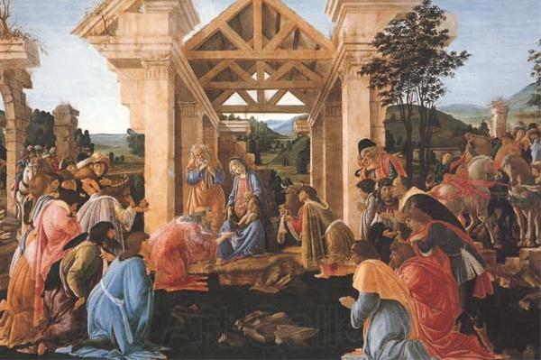 Sandro Botticelli Adoration of the Magi France oil painting art